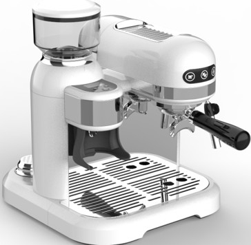 fabricant de café électrique blanc de machine d'expresso 1500W 318,5 millimètres