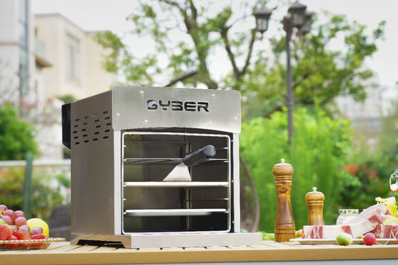 Preuve de corrosion infrarouge de gril de bifteck de la cuisine 4kw Beefer avec la pierre de pizza