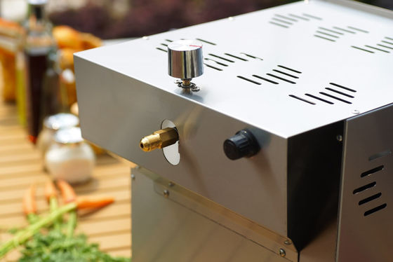 Preuve de corrosion infrarouge de gril de bifteck de la cuisine 4kw Beefer avec la pierre de pizza